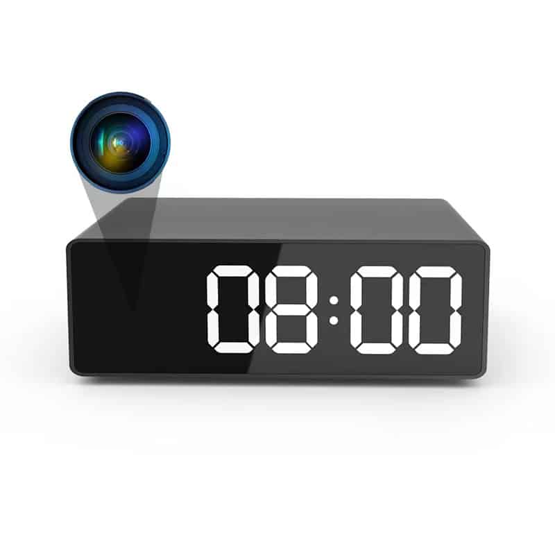 Hd 1080p Wifi Cámara espía oculta Reloj despertador Visión nocturna /  movimiento