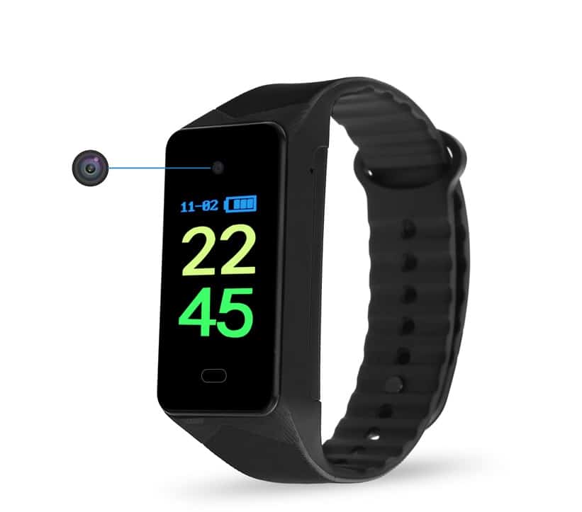 PULSERA ESPÍA CON CÁMARA FULL HD 1080P Y GRABADORA DE AUDIO 128Kbps -  Espiando