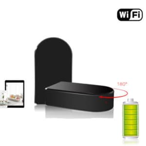 CÁMARA ESPÍA WIFI P2P OCULTA EN CAJA NEGRA FULL HD 1080P LENTE ROTATIVA 180º PROFESIONAL
