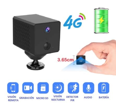 Mini cámara espía 4G SIM