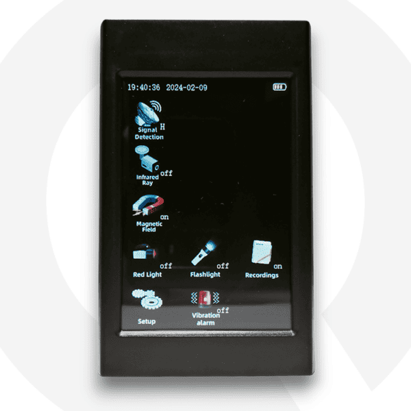 Detector RF y magnetico con pantalla tactil